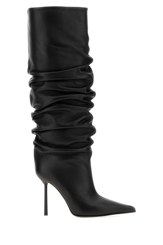 Black leather Bella boots LE SILLA (4196E090BXPPPELLE)