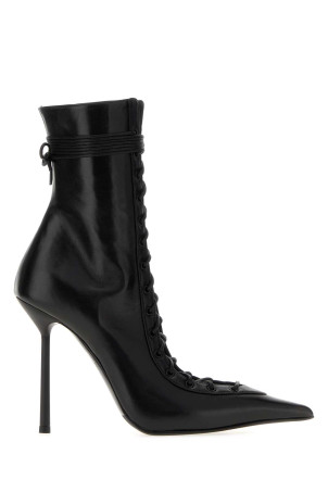 Black leather Colette ankle boots LE SILLA (4249B100MBPPNEMESI)
