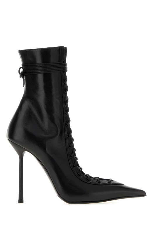 Black leather Colette ankle boots LE SILLA (4249B100MBPPNEMESI)