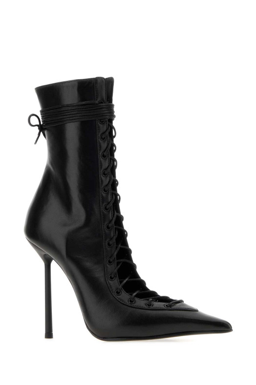 Black leather Colette ankle boots LE SILLA (4249B100MBPPNEMESI)