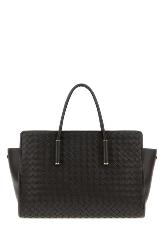 Dark brown leather small Barbara shopping bag BOTTEGA VENETA (875932V5KD0)