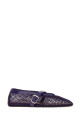 Purple mesh ballerinas ALAIA (AA3A029TK007)