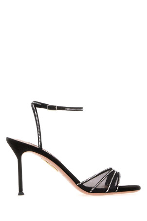 Black mesh Dream Girl sandals Black AQUAZZURA (DGLMIDS0SFE)