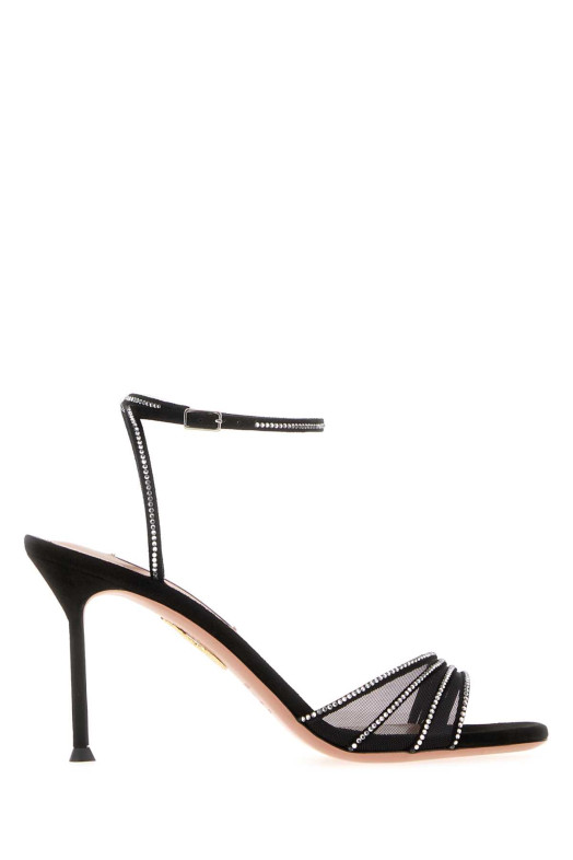 Black mesh Dream Girl sandals Black AQUAZZURA (DGLMIDS0SFE)