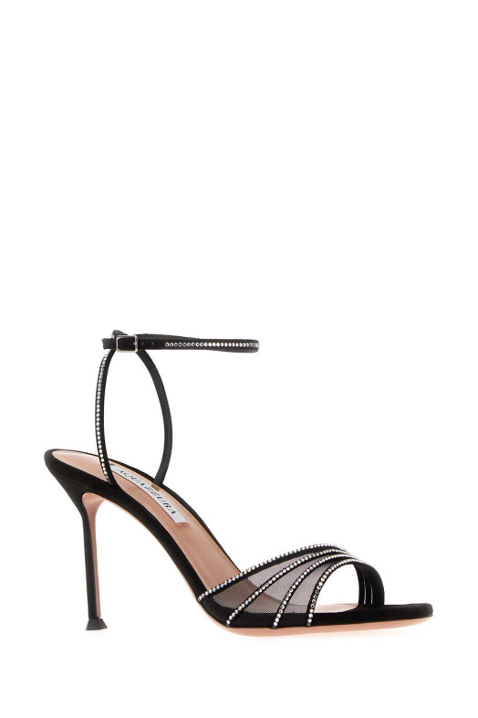 Black mesh Dream Girl sandals Black AQUAZZURA (DGLMIDS0SFE)