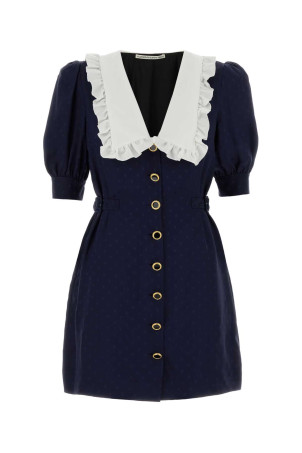 Blue silk mini dress ALESSANDRA RICH (FABX4390F4853)