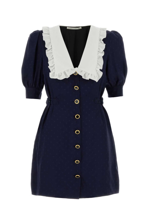 Blue silk mini dress ALESSANDRA RICH (FABX4390F4853)