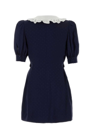 Blue silk mini dress ALESSANDRA RICH (FABX4390F4853)