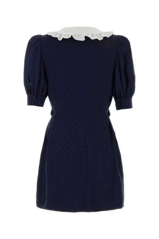 Blue silk mini dress ALESSANDRA RICH (FABX4390F4853)