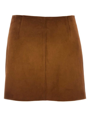Brown suede mini skirt MIU MIU (MPD859SOOO19QL)