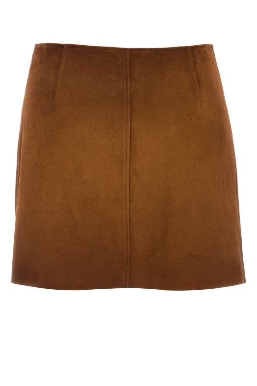 Brown suede mini skirt MIU MIU (MPD859SOOO19QL)
