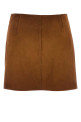 Brown suede mini skirt MIU MIU (MPD859SOOO19QL)