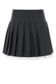 Dark grey twill mini skirt Gray SELF PORTRAIT (PF26006SKGR)
