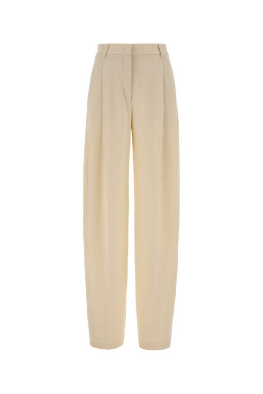 Cream crepe Tracy palazzo pant Lactic THE ANDAMANE (T200471CTNP263)