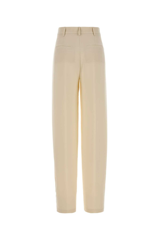 Cream crepe Tracy palazzo pant Lactic THE ANDAMANE (T200471CTNP263)