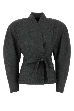 Charcoal jersey Margaux blazer Black-grey THE ANDAMANE (T203064BTNP269)