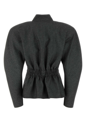 Charcoal jersey Margaux blazer Black-grey THE ANDAMANE (T203064BTNP269)