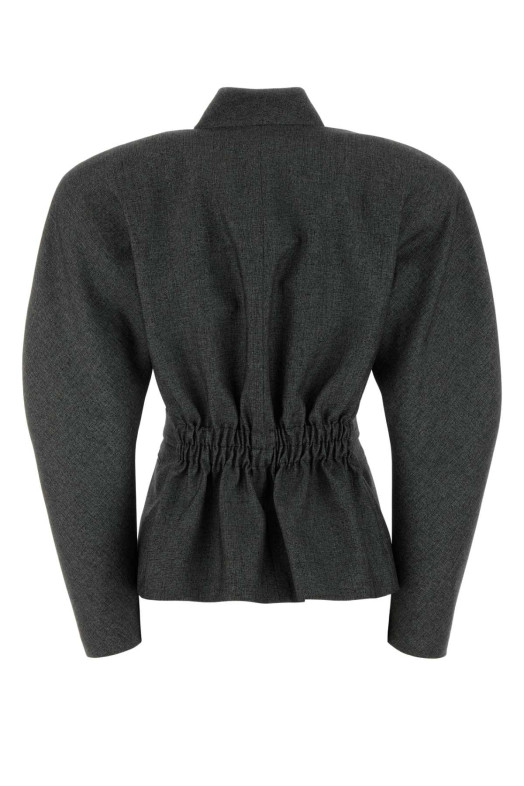 Charcoal jersey Margaux blazer Black-grey THE ANDAMANE (T203064BTNP269)