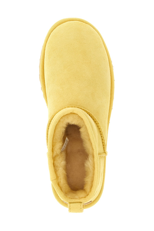 'Classic Ultra Mini' yellow ankle boots Yellow
