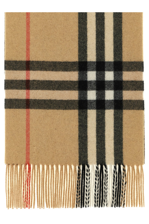 House Check large scarf Beige