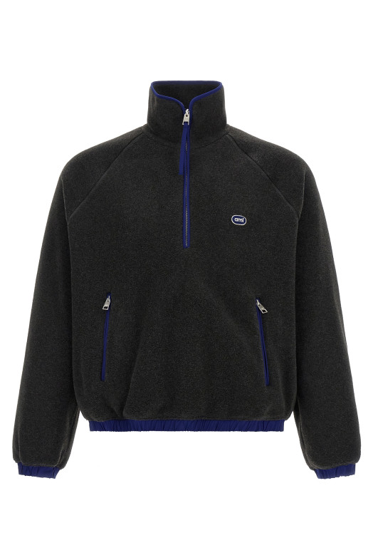 Carbon grey vareuse sweatshirt Gray