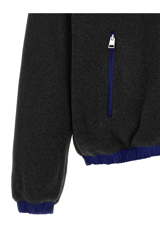 Carbon grey vareuse sweatshirt Gray