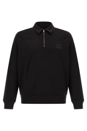 Black cotton fleece sweatshirt Black