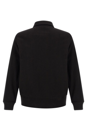 Black cotton fleece sweatshirt Black