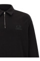 Black cotton fleece sweatshirt Black