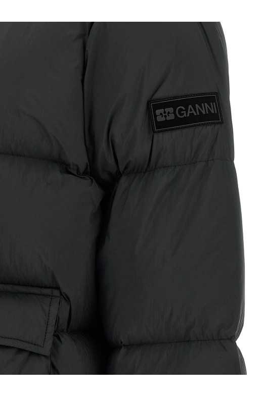 Future Nylon black down jacket Black