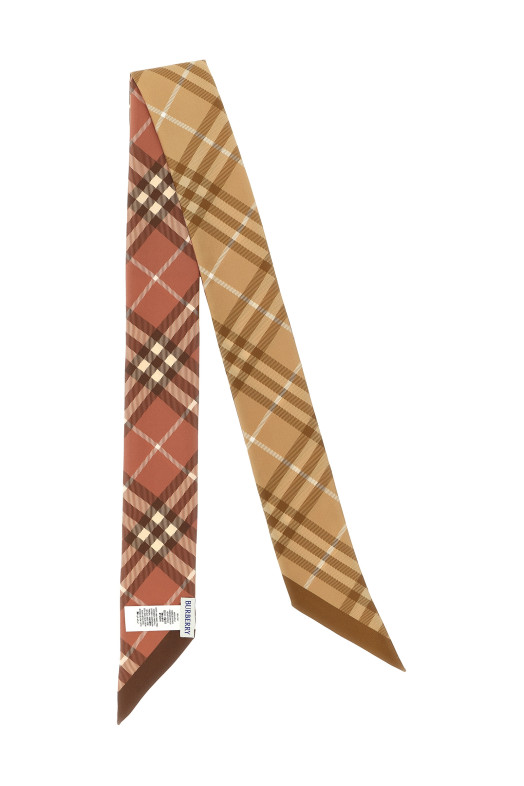 Тонкий двусторонний шарф, разноцветный BURBERRY 8131902FINCHCLAY