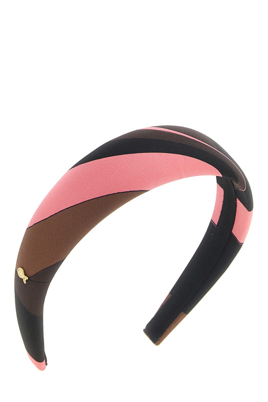 'Iride' silk headband Multicolor