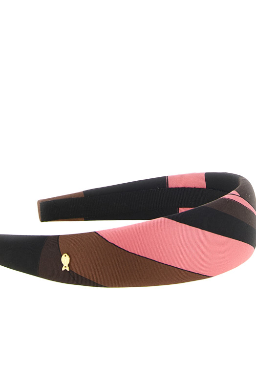 'Iride' silk headband Multicolor