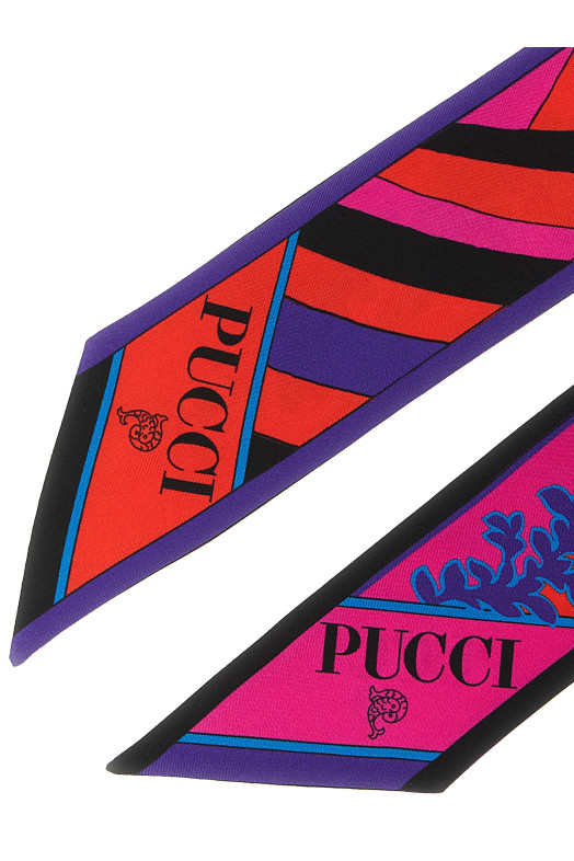 Фуляр с комбинацией разноцветных принтов «Разноцветный» EMILIO PUCCI 6UGB236UC062
