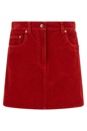 Спідниця з вельвету, червона VERSACE 10267491A191671DA80