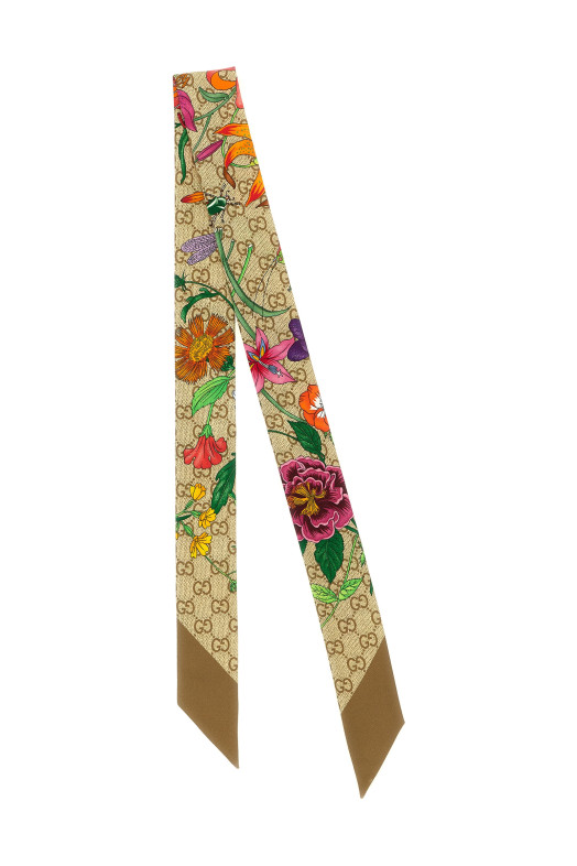 Бежевая лента «Gucci Flora» Бежевая 8747763G0019965