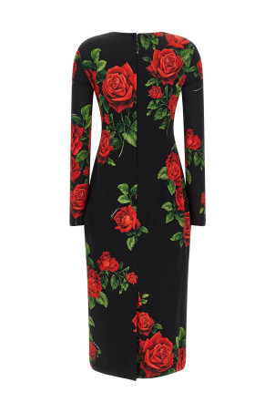 'Rose' longuette dress Multicolor
