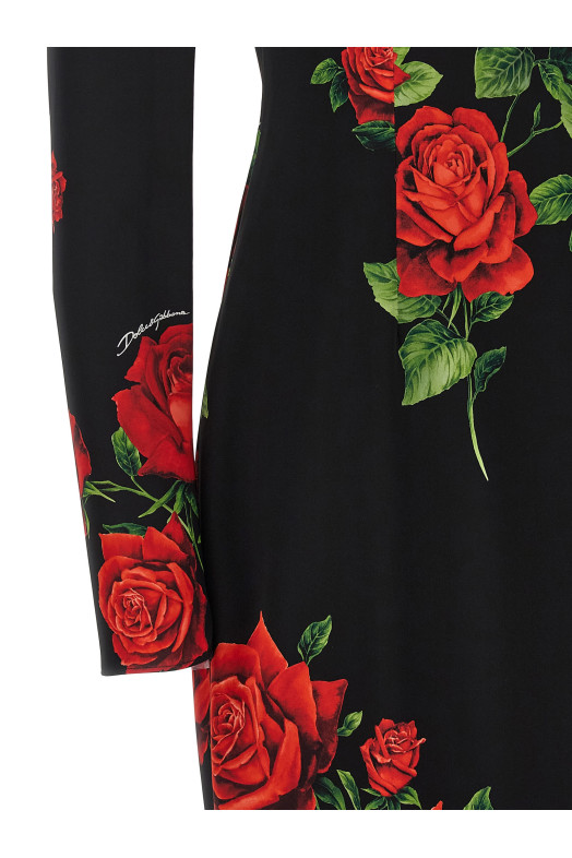 'Rose' longuette dress Multicolor