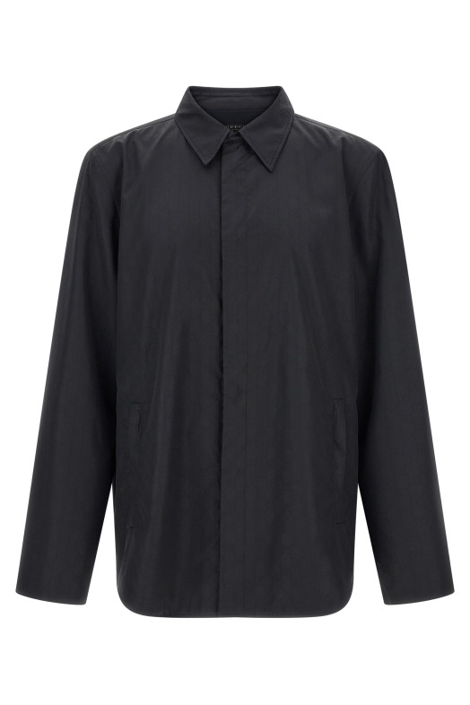 GG silk faille jacket Black