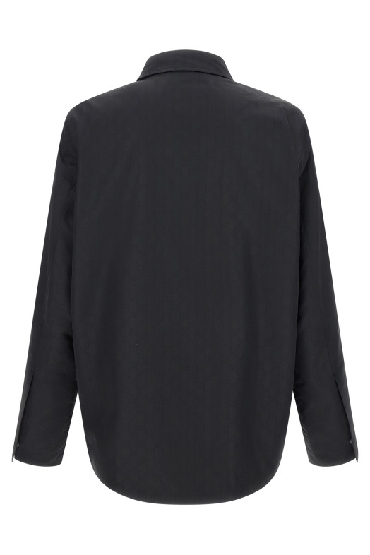 GG silk faille jacket Black