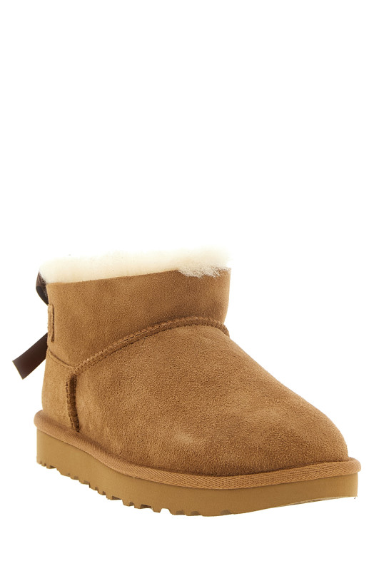 'Ultra Mini Bailey Bow' beige ankle boots Beige