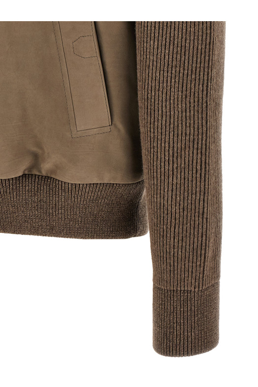 Коричневая гибридная куртка Коричневая BRIONI PLDF0LOE7052600