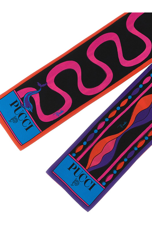 Multicolor print mix scarf Multicolor