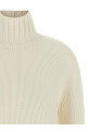 Platinum yarn sweater White