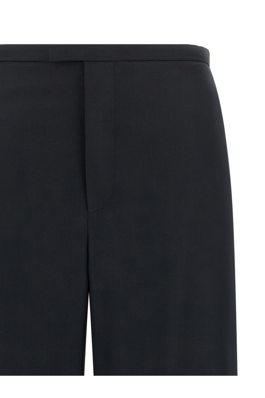 Blue light wool pants Blue