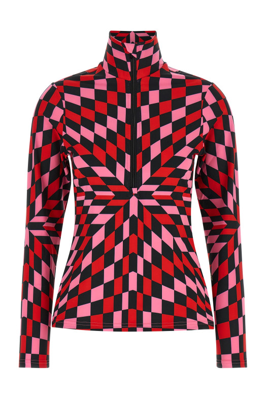 Multicolor 'Chesu' ski jersey Red