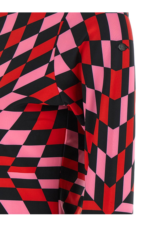 Multicolor 'Chesu' ski jersey Red