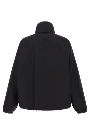 Removable hood jacket Black