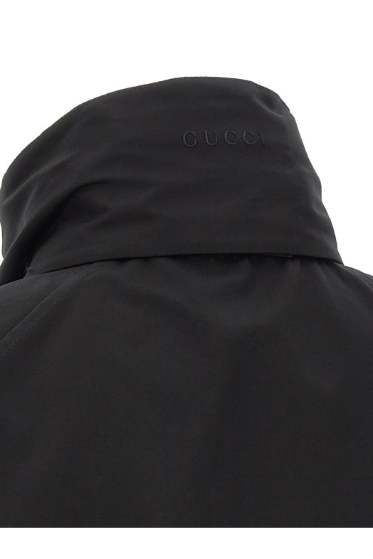 Removable hood jacket Black