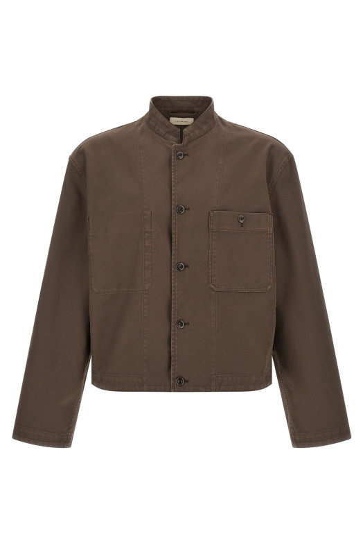 Brown Korean collar jacket Brown